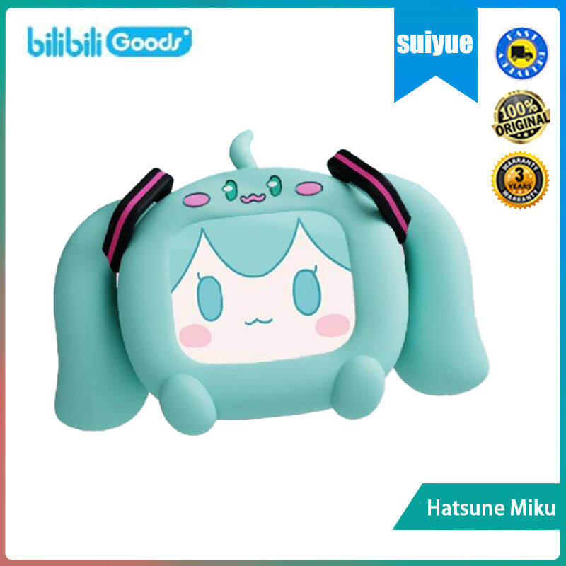 BilibiliGoods Hatsune Miku CUBE FACE หน้าจอสัมผัส LCD หูฟังบลูทูธไร้สายจริง