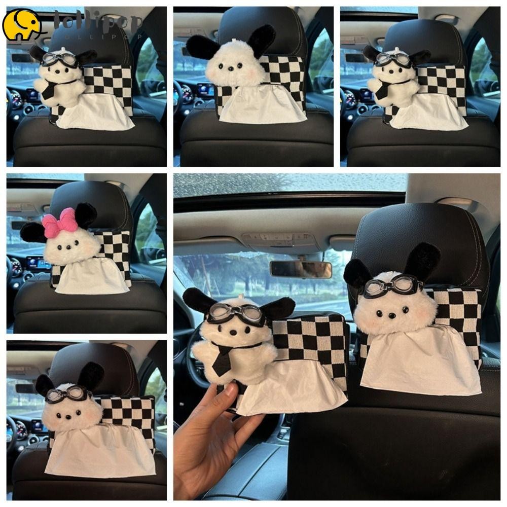 ฮ่าๆ1 ที่ใส่กล่องทิชชู่,ที่ใส่กระดาษทิชชูในรถตุ๊กตาการ์ตูน,กล่องใส่กระดาษทิชชูสุนัขนักบินน่ารักขายึด สากล