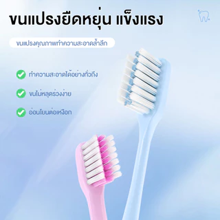 แปรงจัดฟัน แปรงสีฟัน แปรงสีฟันสำหรับคนจัดฟัน มี 4 สีให้เลือก ขนแปรงนุ่ม ไม่ทำให้เหงือกเจ็บ