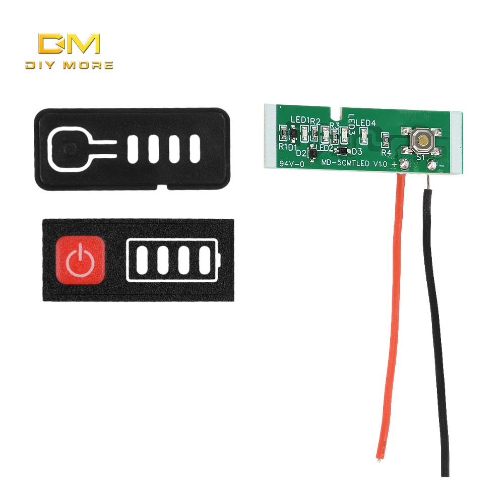 Diymore 5S 18V 21V โมดูลตัวบ่งชี้ความจุแบตเตอรี่พร้อมจอแสดงผลและแบตเตอรี่เชลล์เครื่องทดสอบตัวบ่งชี้ระดับแบตเตอรี่จอแสดงผล LED สําหรับ 5S