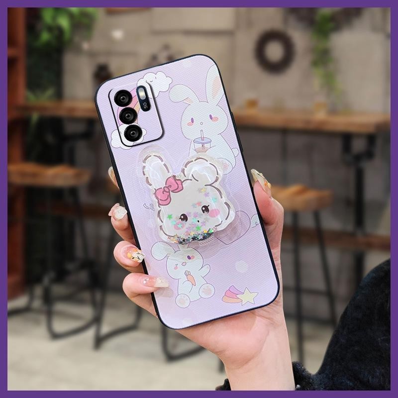 Soft Case TPU Phone Case For OPPO Reno6Z 5G Back Cover Kickstand glisten Fashion Design Cartoon Silicone Cute Anti-dust