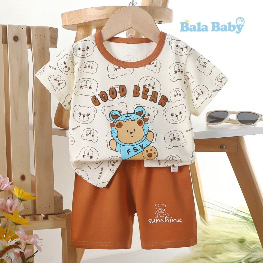 เสื้อผ้าเด็ก ชุดเซทเสื้อแขนสั้น+กางเกงขาสั้น ชุดเด็กลายการ์ตูน น่ารักๆ ผ้าcotton DXT38 - รูปที่ 2