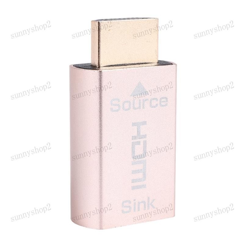 [sunnyshop2019] อะแดปเตอร์ที่จับสัญญาณ HDMI KVM HDMI2.0 EDID DDC ปลั๊กดัมมี่ สําหรับจอแสดงผล HDMI อิมูเลเตอร์ เป็น 3840X2160