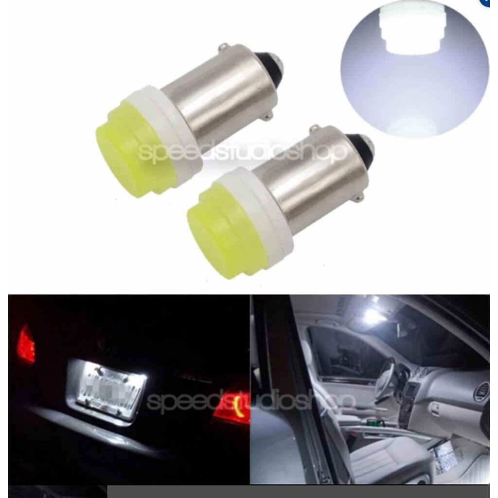 LED หลอดไฟ COB High power ขั๊ว BA9S 1 คู่ ( สีขาว )