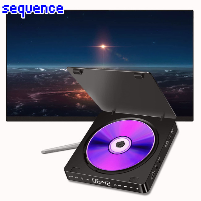 Seq เครื่องเล่นวิดีโอ DVD VCD Hd Hi-fi ลําโพงสเตอริโอ 1080P เครื่องเล่นซีดี ขนาดเล็ก แบบพกพา อเนกประสงค์