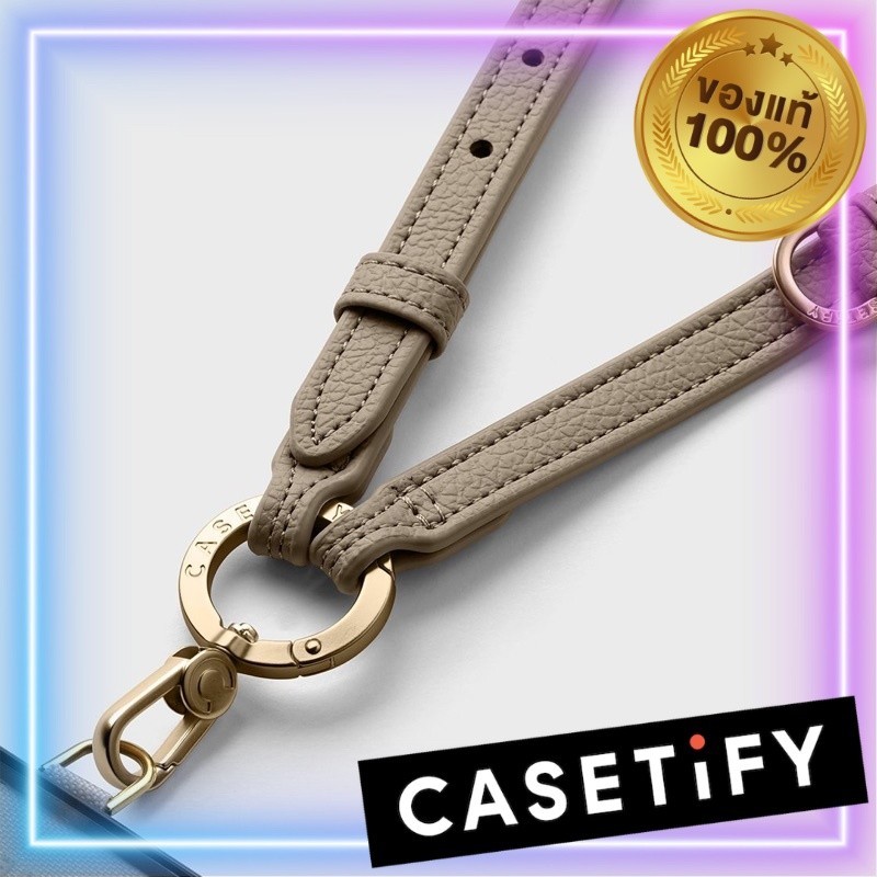 [ Pre-Order ] Casetify Leather Phone Strap with Card สายคล้องเคส ของแท้