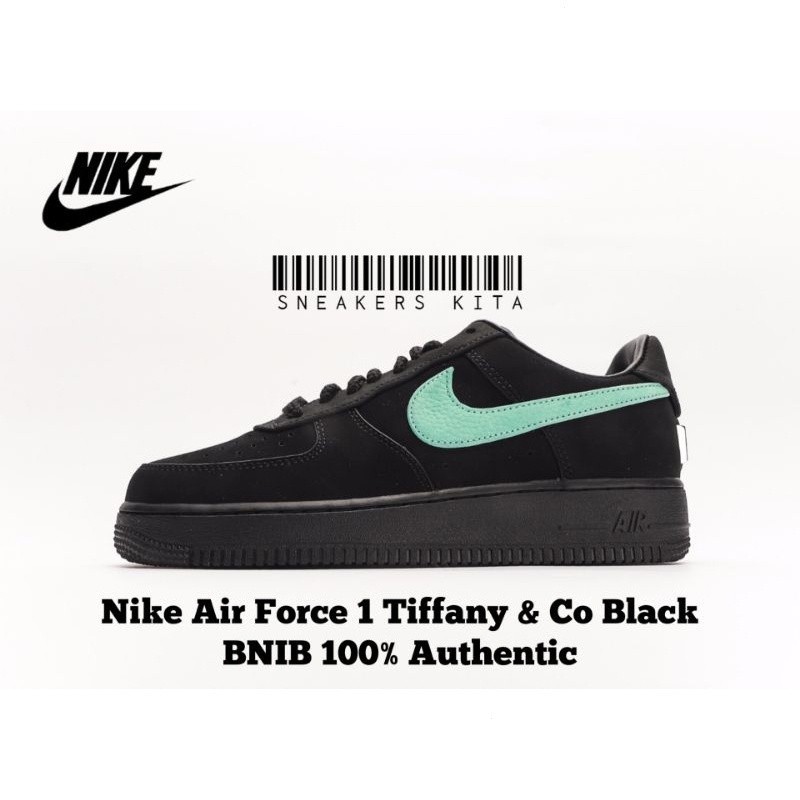 2024รองเท้าร้อนแรง Nike Air Force 1 Low x Tiffany &amp; Co DZ1382-001สีดำ bnib ของแท้100%