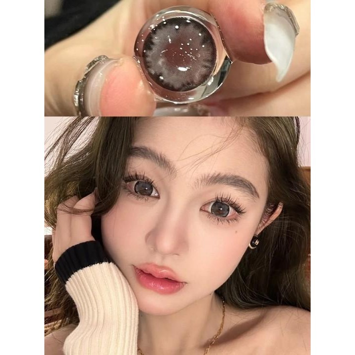 ตาโต เหมาะกับหน้าสด คอนแทคเลนส์ ขนาดใหญ่ Ice Black 14.5mm Monthly Replace