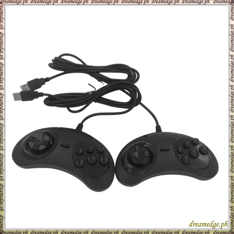 [SKG] คอนโทรลเลอร์เกมเกมแพด USB 6 ปุ่มสําหรับ SEGA USB ที่วางจอยสติ๊กสําหรับเล่นเกมสําหรับพีซี MAC M