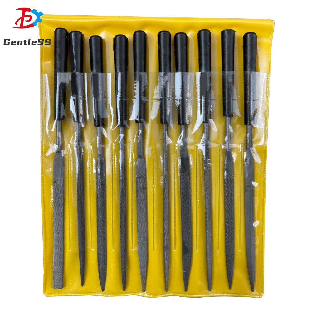 5/10PCS 3*140MM Small Fine Tooth Woodworking Metal Files Set Electroplated Alloy Files