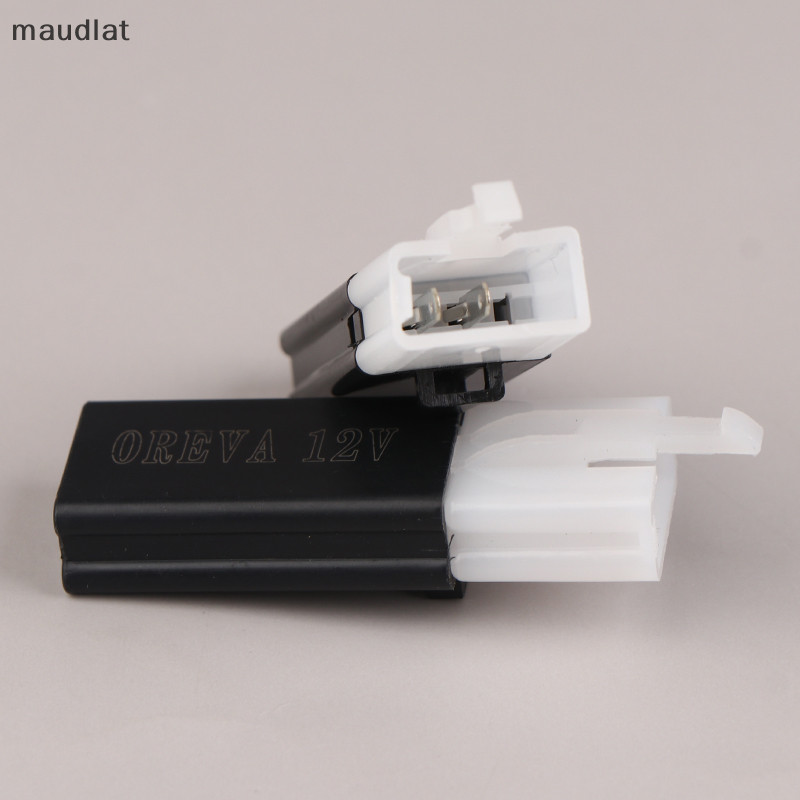 Maud ตัวควบคุมสัญญาณไฟเลี้ยว LED 12V สําหรับรถจักรยานยนต์ รถยนต์ สกูตเตอร์ไฟฟ้า