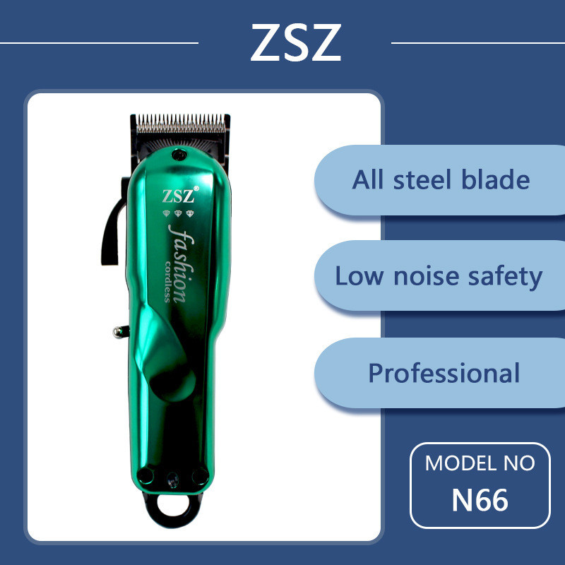 Zsz-n66 ปัตตาเลี่ยนตัดผมไฟฟ้า LED สไตล์เรโทร สําหรับร้านตัดผม