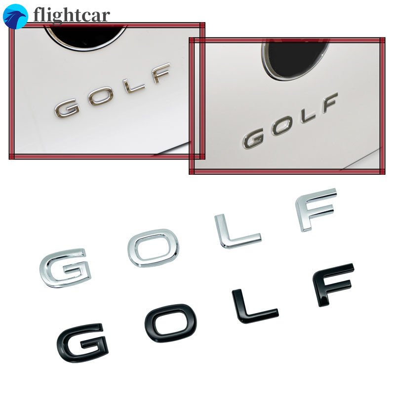 (FT) ป้ายโลโก้โลหะ ชุบไฟฟ้า สําหรับ Golf 4 Golf 6 Golf 5 Golf 7 Golf 8 MK4 MK5 MK6 MK7 MK8