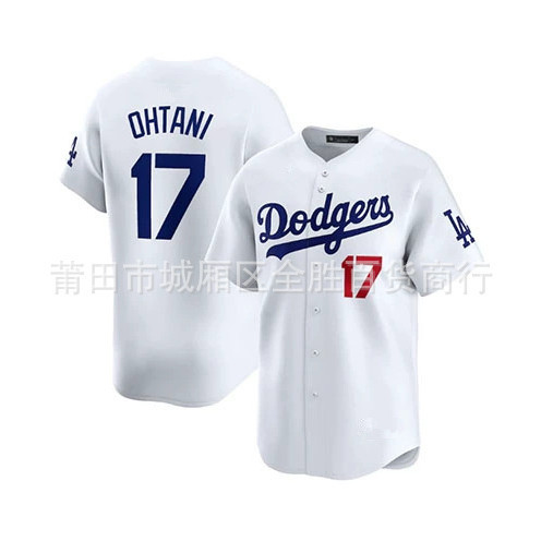 Dodgers Los Angeles Dodgers Ohtani Otani Shohei 17 Jersey ชุดเบสบอลคาร์ดิแกน CAX0