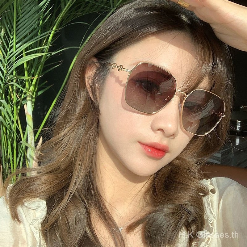 แผ่นกรองแสงแดด UV400 กรอบสี่เหลี่ยม แฟชั่นเกาหลี สไตล์เรโทร สําหรับผู้หญิง ผู้ชาย