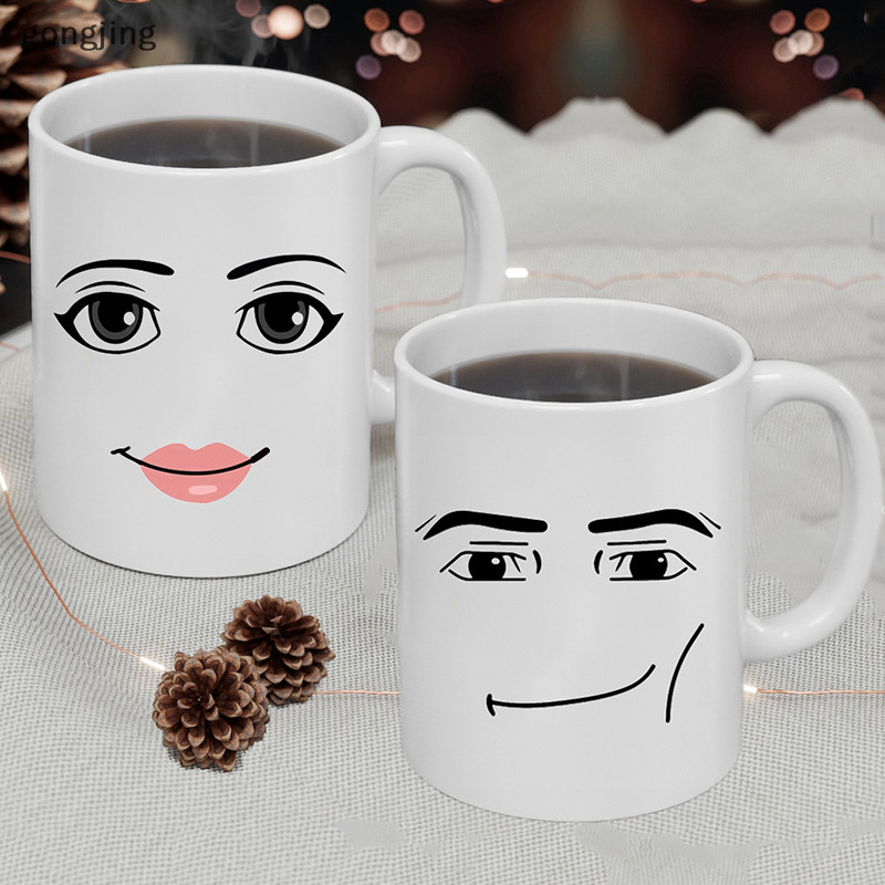 [Gong]Game Inspired Man Face Mug แก้วกาแฟ ลายเกมเมอร์น่ารัก ของขวัญวันเกิด สําหรับผู้ชาย และผู้หญิง - รูปที่ 4