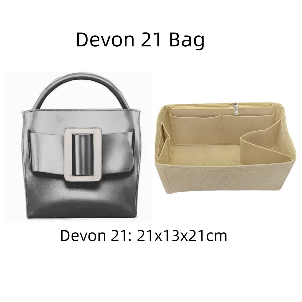 Devon 21 Bag อุปกรณ์เสริมใส่ Felt Organiser Organizer Tote Liner กระเป๋าด้านใน-BY009