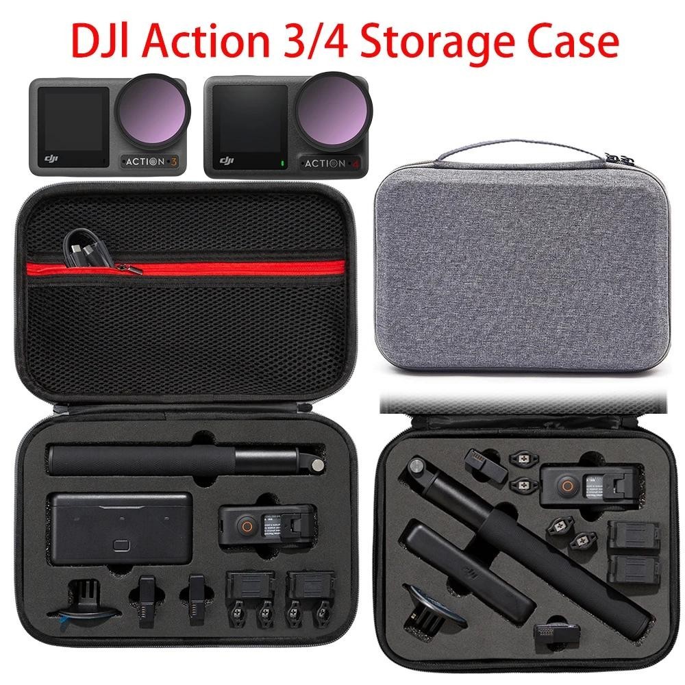 สําหรับ DJI Osmo Action 3/4/Action 5 Pro กระเป๋าป้องกันกรณี tote กระเป๋าอุปกรณ์เสริมกล้อง DJI Action 3/4/5 กระเป๋าเดินทางถุงเก็บ