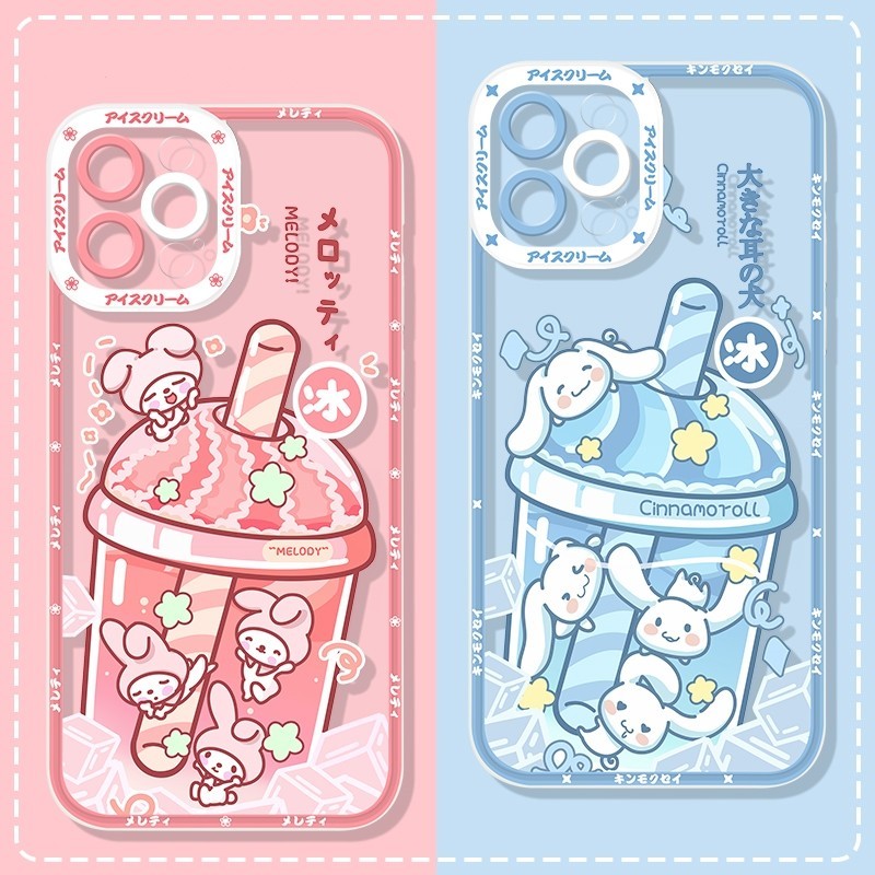 เคส Realme Note 50 12 12Pro+ 10 10Pro+ 9 9Pro+ 8 7 6 5 5i Pro Pro+ Plus 4G 5G C67 C55 C53 C51 C35 C33 C30 C30S C25 C25S C25Y C21 C21Y C12 C11 2021 C2 Narzo 50i 50A Prime Clear Protect Camera Sundae Ice Cream Dog Rabbit Soft Case