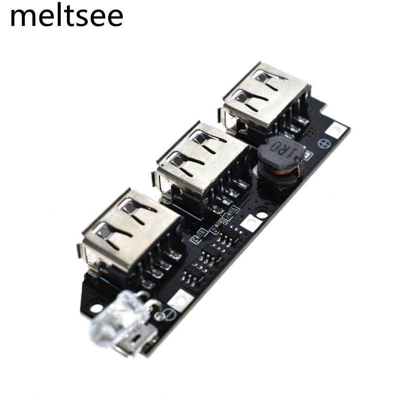 โมดูลพาวเวอร์แบงก์ 5V 2.1A 3 USB 5V 2.1A 3 USB DIY