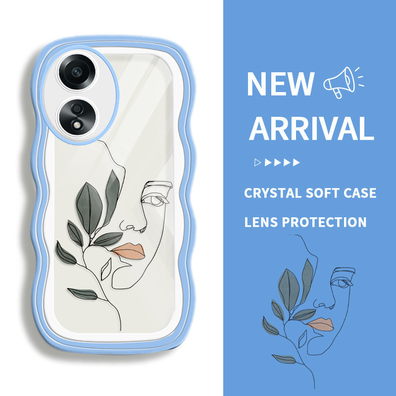 สําหรับOppo A58 4GสําหรับOppoA58 OPOP 0PP0 A58 OPปลอกHP Softcase Kesing Lucuโทรศัพท์Cesing Cassing S