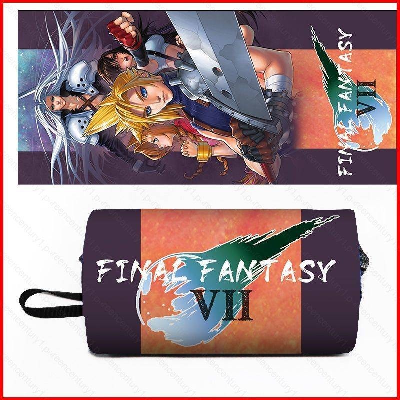 Ys กระเป๋าดินสอ ลายการ์ตูนอนิเมะ Final Fantasy Cloud Strife ความจุขนาดใหญ่ สําหรับนักเรียน