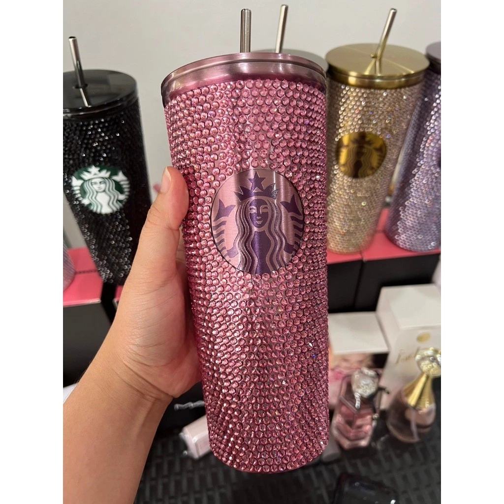 แก้วเก็บความเย็น [สินค้าถ่ายจากงานจริง] แก้ว Starbuck x Blackpink รุ่น Limited งานแต่งเพชรสวยมากกกก...  สแตนเลส 304 thumbnail 5