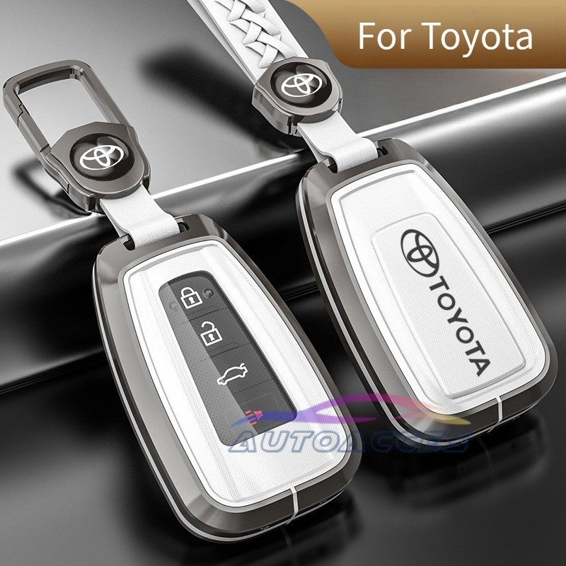 เคสกุญแจรีโมทรถยนต์ วัสดุสังกะสีอัลลอย TPU สําหรับ Toyota Camry Corolla Cross Avalon Altis CHR
