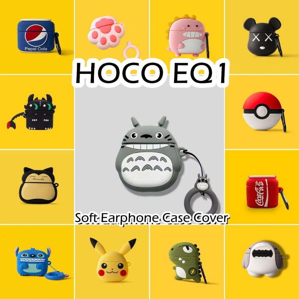 สําหรับ HOCO EQ1 กรณี Super Cool การ์ตูนจัดแต่งทรงผมซิลิโคนอ่อนนุ่มหูฟังกรณีปลอก NO.1