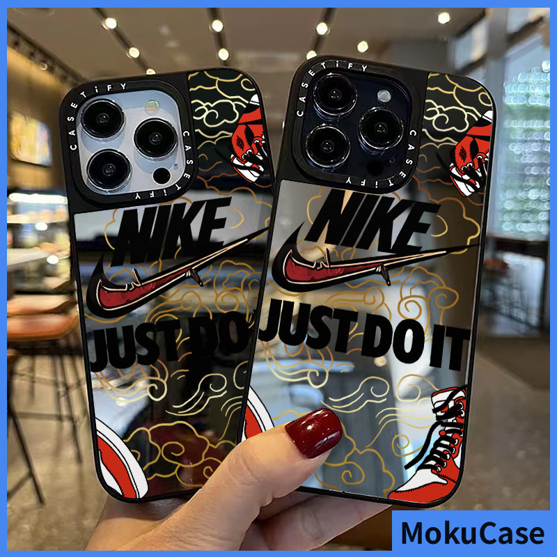 เคสไอโฟน 15/14/13/12/11 Pro max simple trendy Brand กระจกเงา Compatible Case iPhone 11,12,13,14,15,16,11PM,12PM,13PM,14PM,15PM,16PM,16Plus,X/Xs, XR,7 +,8Plus