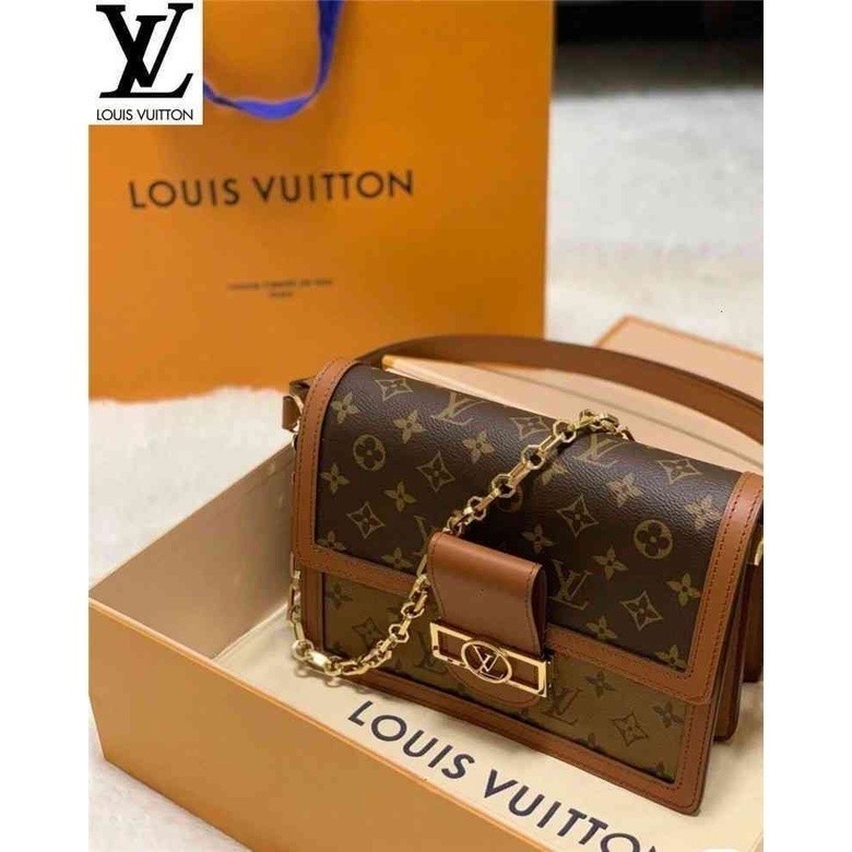 หลุยส์วิตตอง Louis Vuitton กระเป๋า lv รุ่น m45958 dauphine mm กระเป๋าสะพาย kkq7 cr3y
