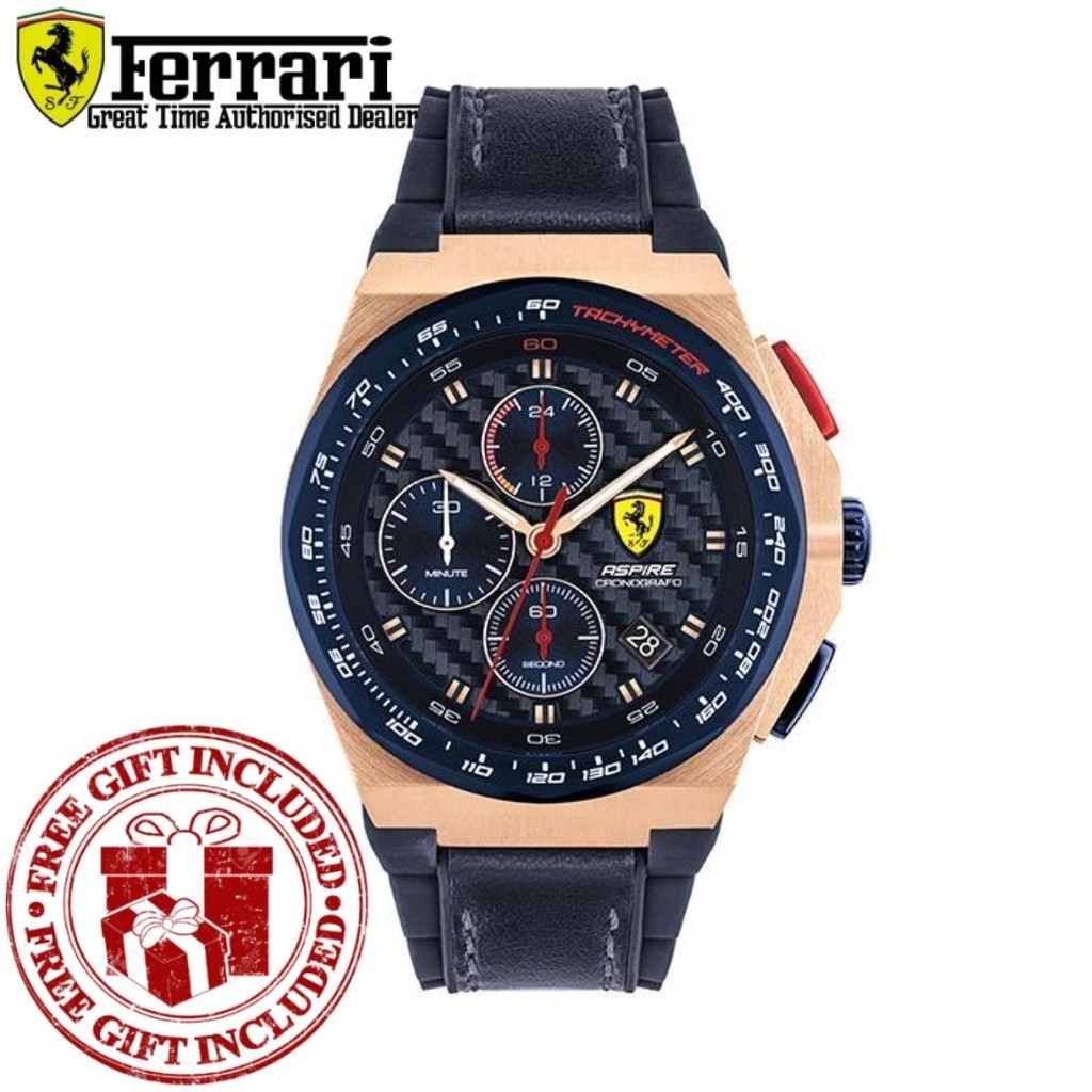 นาฬิกาข้อมือ Scuderia Ferrari สําหรับผู้ชาย 0830793 Aspire