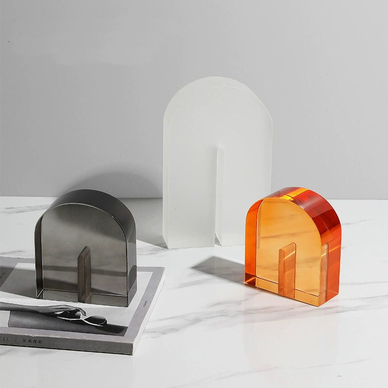 Arch Crystal Bookend Decoration Model Room Living Room Study