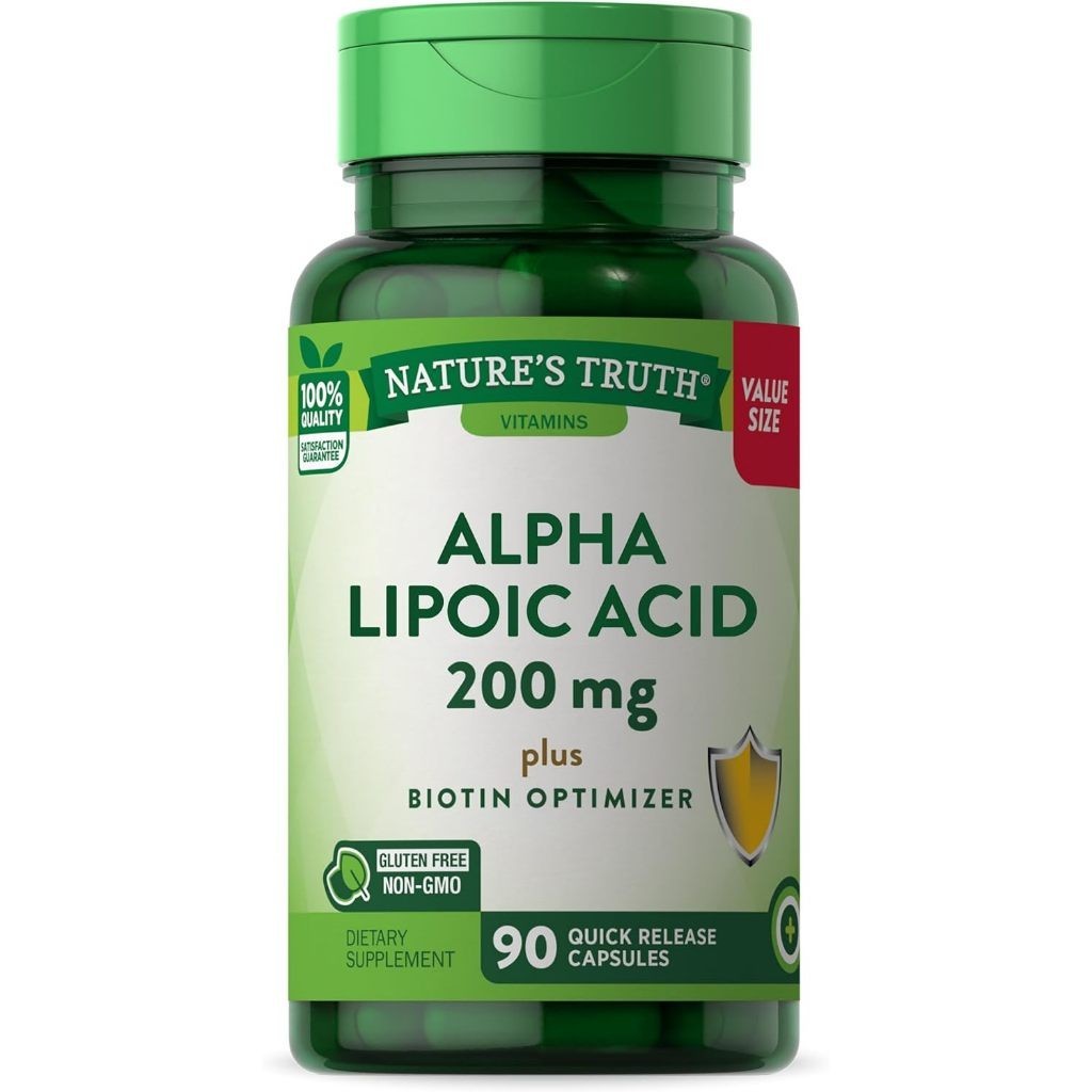 Nature's Truth Alpha Lipoic Acid 200 mg. Plus Biotin (90แคปซูล)