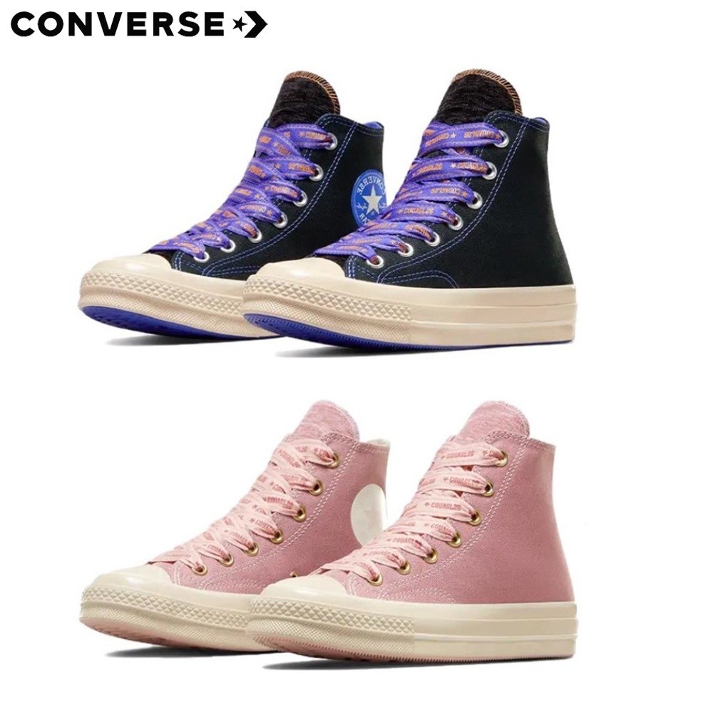 Converse รองเท้าผ้าใบลําลอง สีม่วง สีชมพู สําหรับผู้ชาย และผู้หญิง 2023 1970s