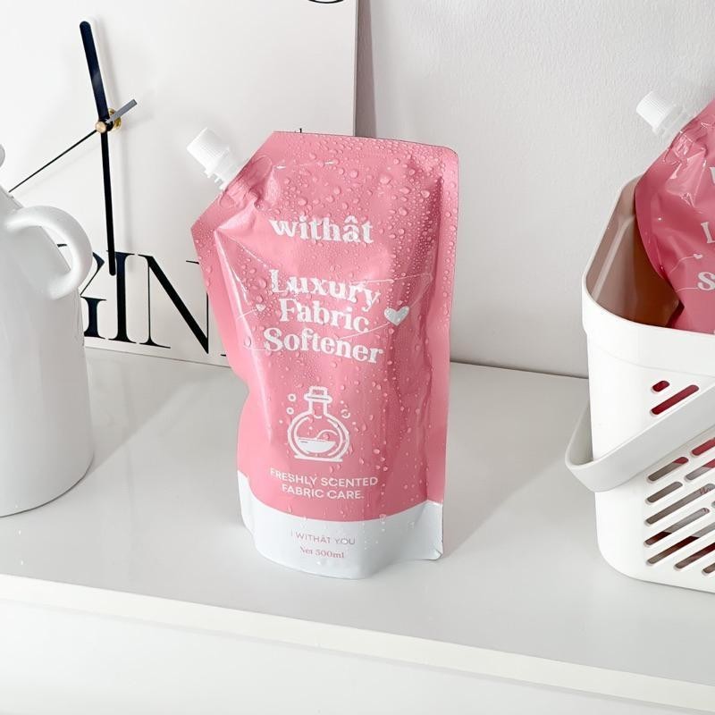 พร้อมส่ง น้ำยาปรับผ้านุ่ม Withat สูตรเข้มข้น สูตรผ้าหอม ปรับผ้านุ่ม 3 ลิตร - 1