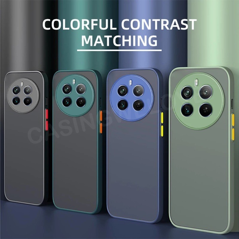 เคสโทรศัพท์มือถือแบบใส ผิวด้าน กันกระแทก สําหรับ Realme 12 Pro + 5G Realme 12+ Realme 12 Realme12 Pr