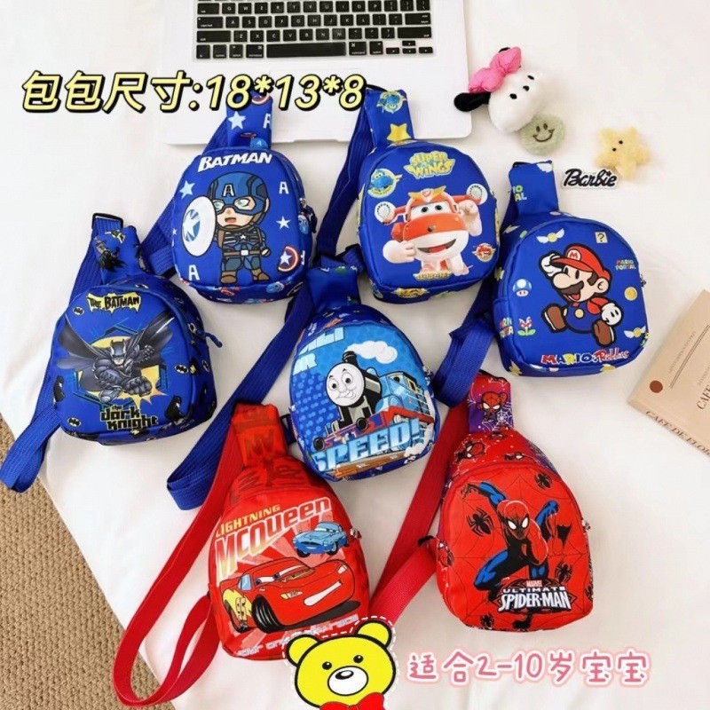 Marvel 's New Cartoon Children 's Chest Bag Fashionable Children 's Crossbody Shoulder Bag