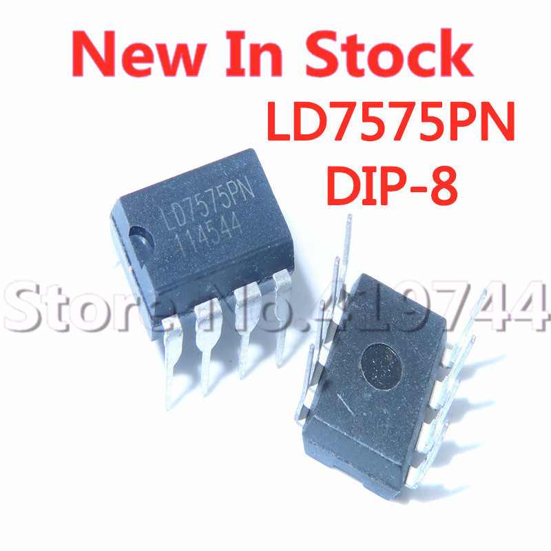 5 ชิ้น/ล็อต 100% คุณภาพ LD7575PN LD7575 DIP-8 ชิปจัดการพลังงาน LCD ในสต็อกใหม่เดิม