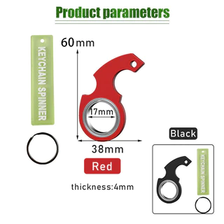 พวงกุญแจ ของเล่นช่วยลดความเครียด หมุนได้ Fidget Spinner