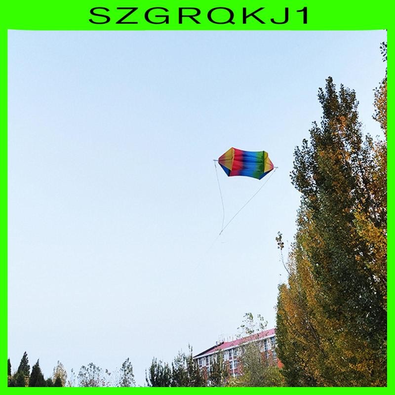 [szgrqkj1] กล่องเด็กว่าวที่มีสีสันของเล่นสายรุ้งเดี่ยว- 3ง ง่ายกลางแจ้งสนุกว่าว
