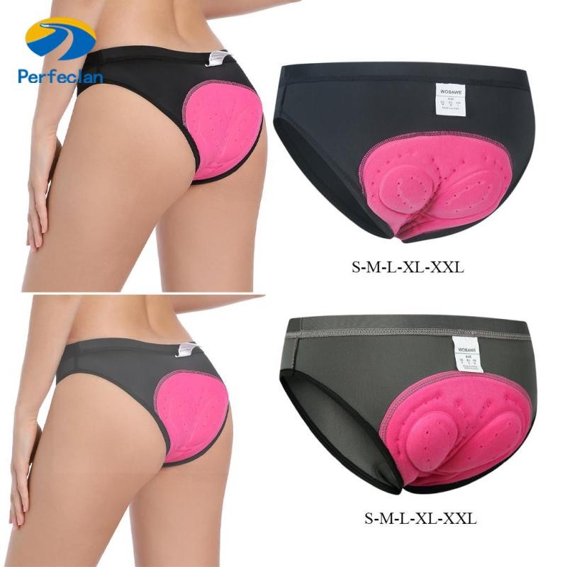 Perfeclan กางเกงขาสั้นปั่นจักรยานเบาะ 3D Padding สําหรับผู้หญิงออกแบบสําหรับผู้หญิง