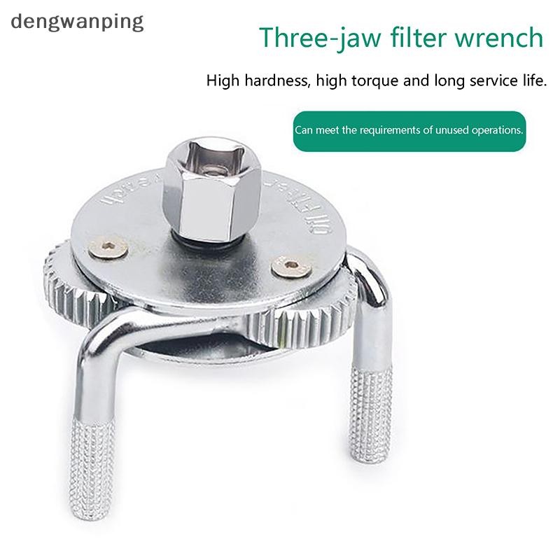 [Dew] อุปกรณ์เสริมในรถยนต์ประแจกรองน้ํามัน 3 Jaws 2 วิธีซ่อมเครื่องมือปรับ Spanner Remover เครื่องมื