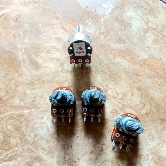 C100K APLUS สเตอริโอโพเทนชิโอมิเตอร์ 100K 104 C104 A PLUS C เดิม Fijar อิเล็กโทร 2