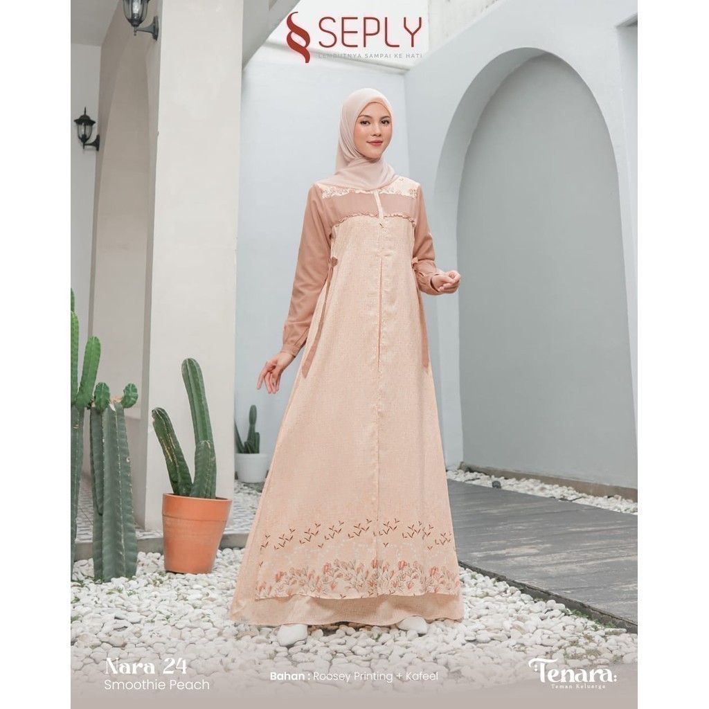 Sasrimbit Eid Family Tenara Gamis Premium Adult Simple Nara 24 ชุดสตรีมุสลิมล่าสุด By Seply
