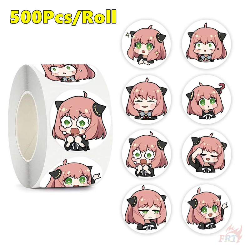 ❉ Spyfamily - Anya Forger . สติ๊กเกอร์รางวัลเด็ก ❉ 500 ชิ้น/ม้วน DIY ไดอารี่ Scrapbooking ป้ายซีล Decals