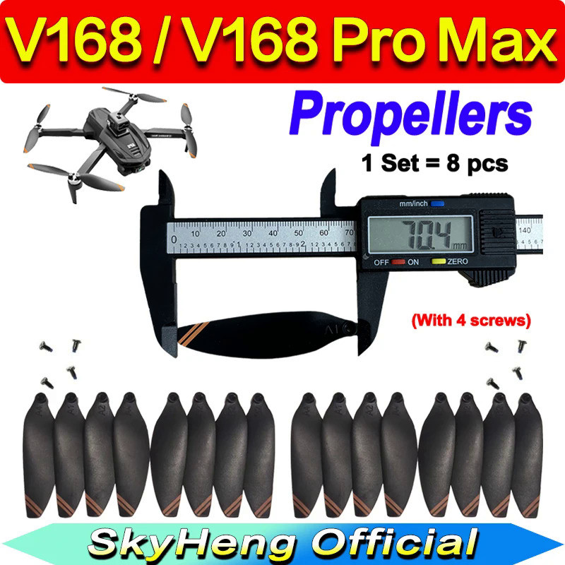 V168 ProMAX Propeller Original V168 Spare Blades Maple Leaf For V168 Pro Drone Propellers Accessorie