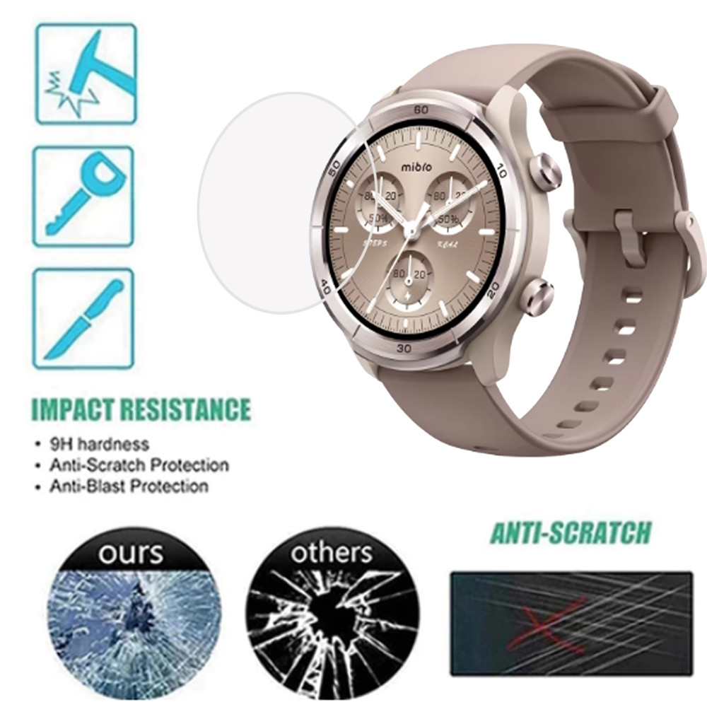 Mibro นาฬิกา A3 กระจกนิรภัยสําหรับ Mibro นาฬิกา A2 สมาร์ทวอท์ช HD ป้องกันหน้าจอ Anti-Scratch สําหรับ Mibro นาฬิกา A1 Prottecve ฟิล์ม