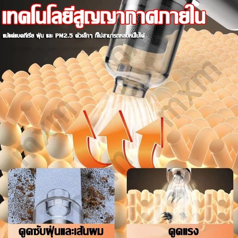 เครื่องดูดฝุ่นไร้สาย 13in1 1200W 128000Pa สำหรับรถยนต์ thumbnail 7
