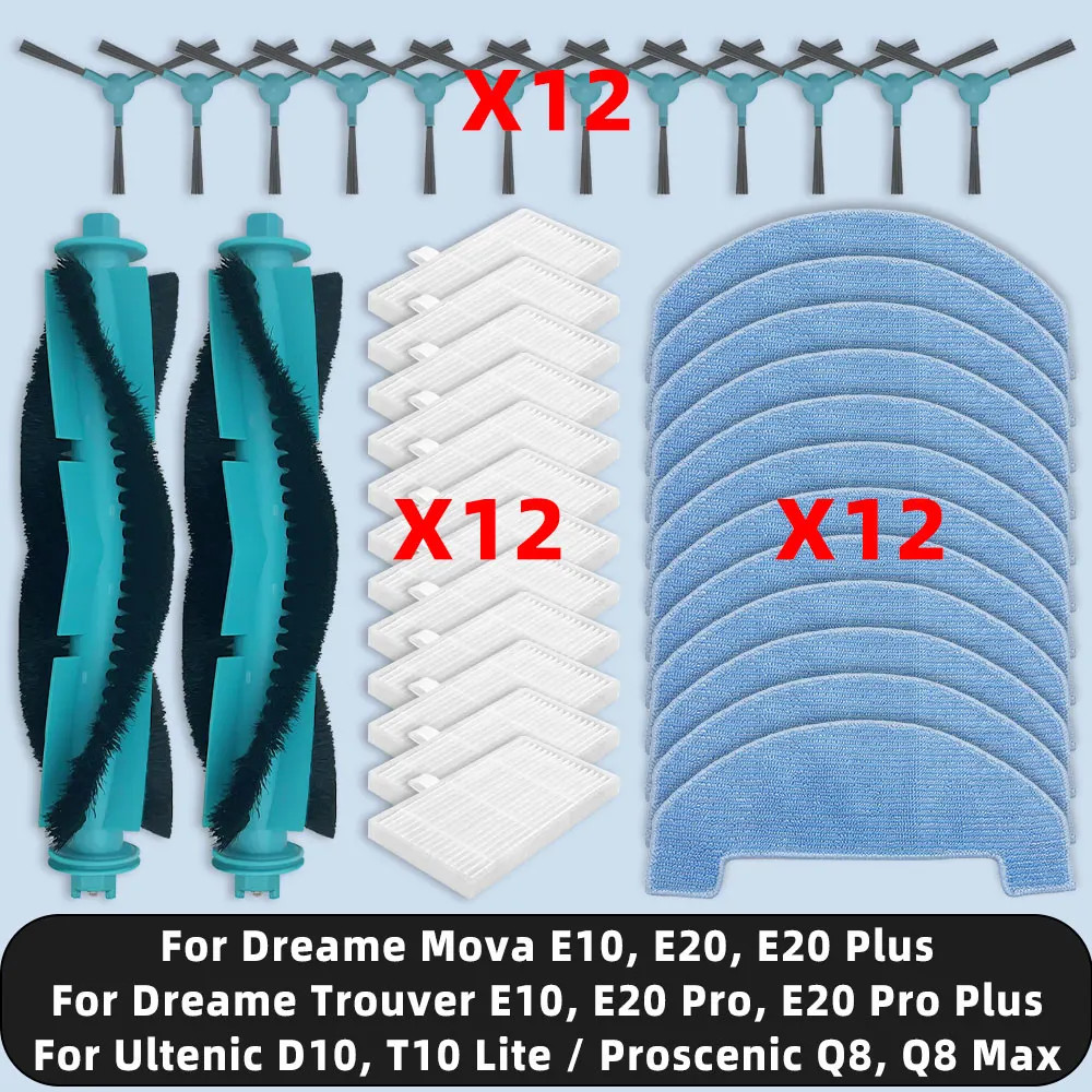 Fit สําหรับ Dreame Mova E10, E20 Plus / Trouver E10, E20 Pro Plus / Ultenic D10, T10 Lite / Prosceni